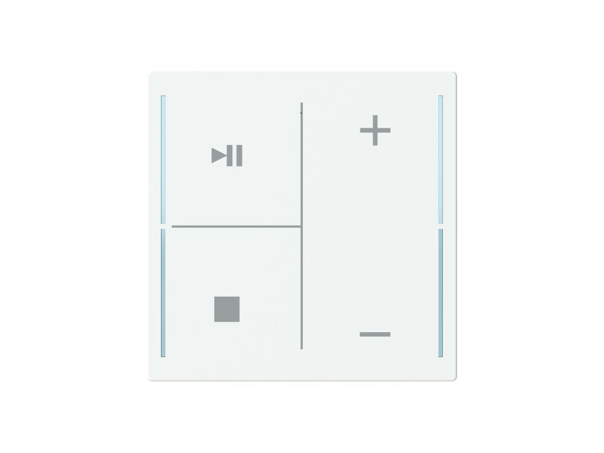Tasterabdeckung ABB SIDUS touch 4-fach "Taster-Musik" weiss