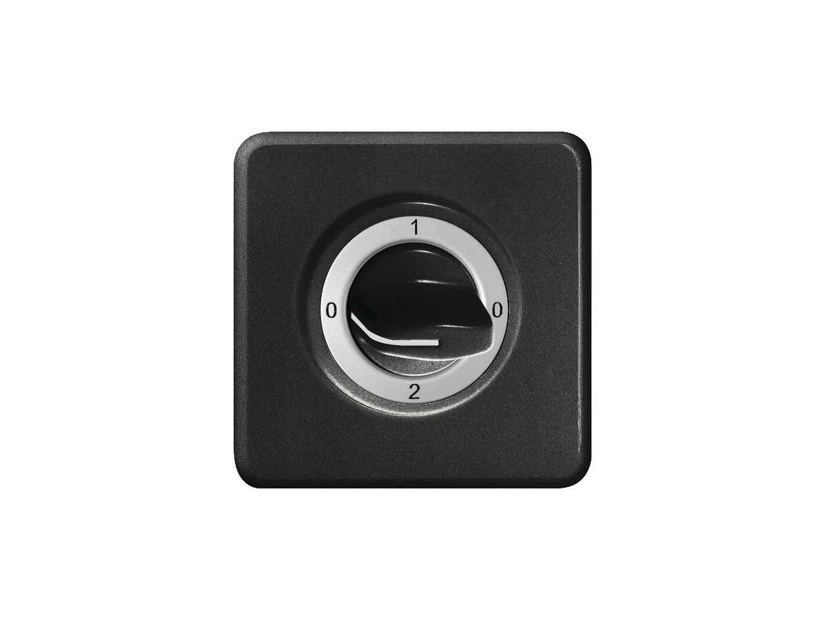 UP-Frontset FH 0-1-0-2 schwarz für Drehschalter