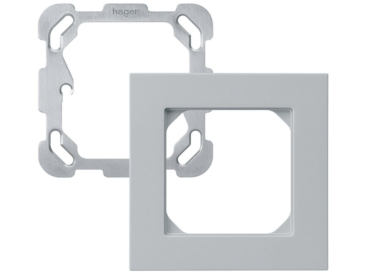 UP-Kopfzeile Hager kallysto.pro 1×1 94×94mm hellgrau