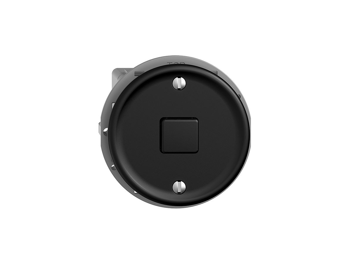 UP-Taster KNX STANDARDdue 1×mit LED RGB, mit Temperaturfühler, schwarz
