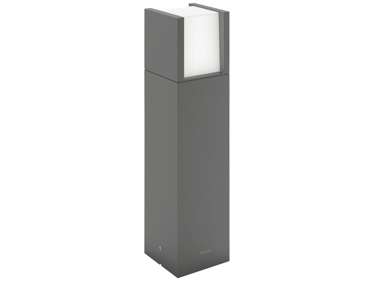 LED-Wegeleuchte Philips Arbour 800lm 3000K IP44 400mm anthrazit