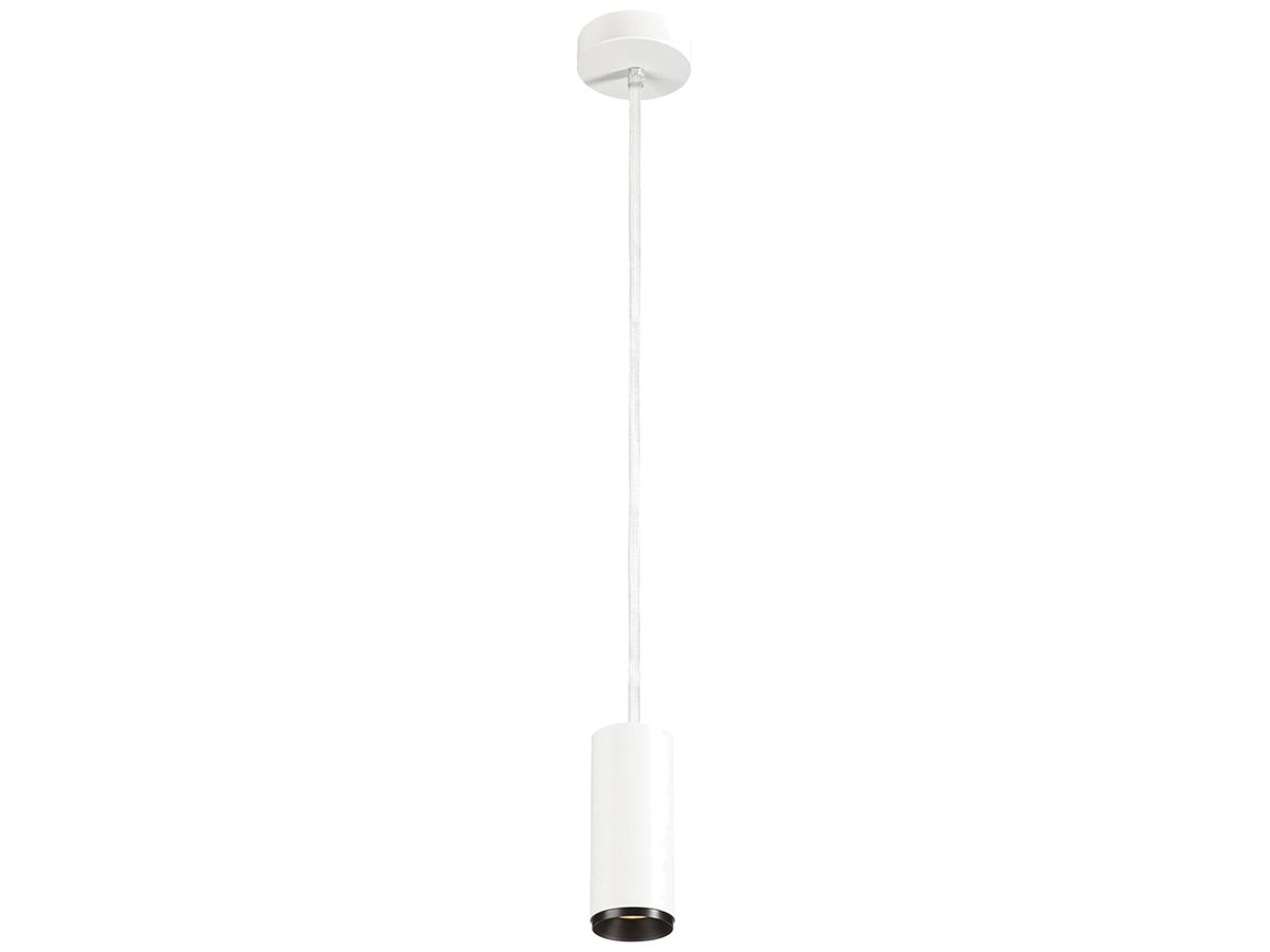 LED-Pendelleuchte SLV NUMINOS S DALI 11W 1020lm 3000K 36° Ø65×162mm weiss