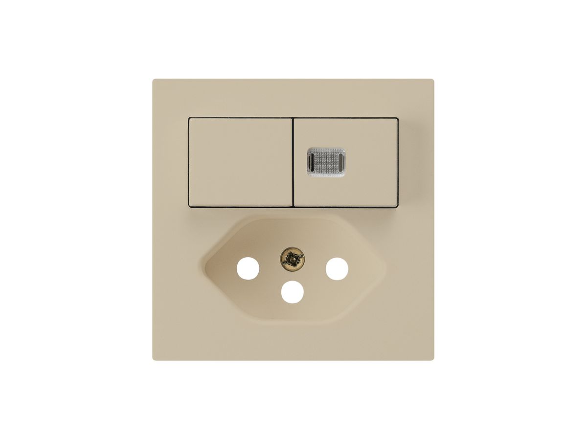 Frontset kallysto 60×60 beige mit Kinderschutz und 1 Linse S1/T13