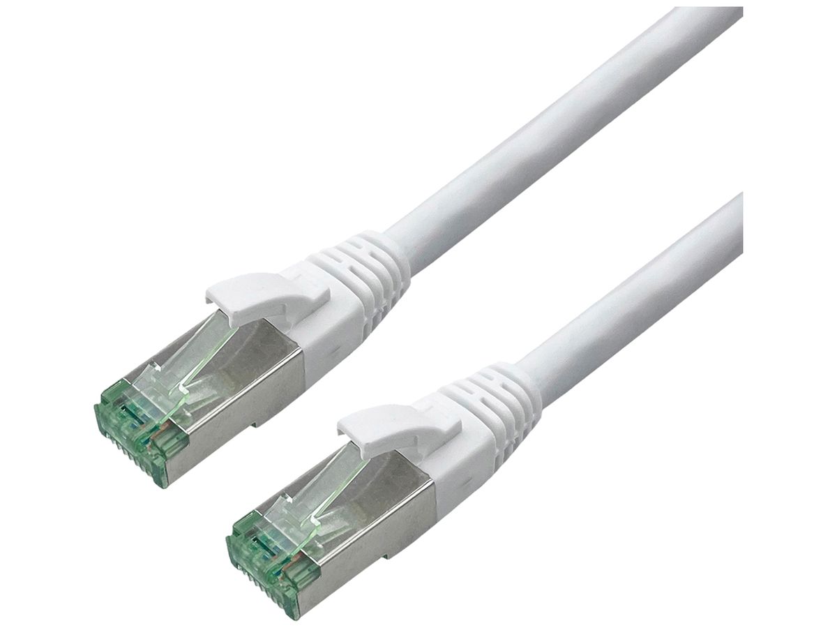Patchkabel RJ45 ROLINE RM Kat.6A S/FTP AWG26 TPE weiss 2m