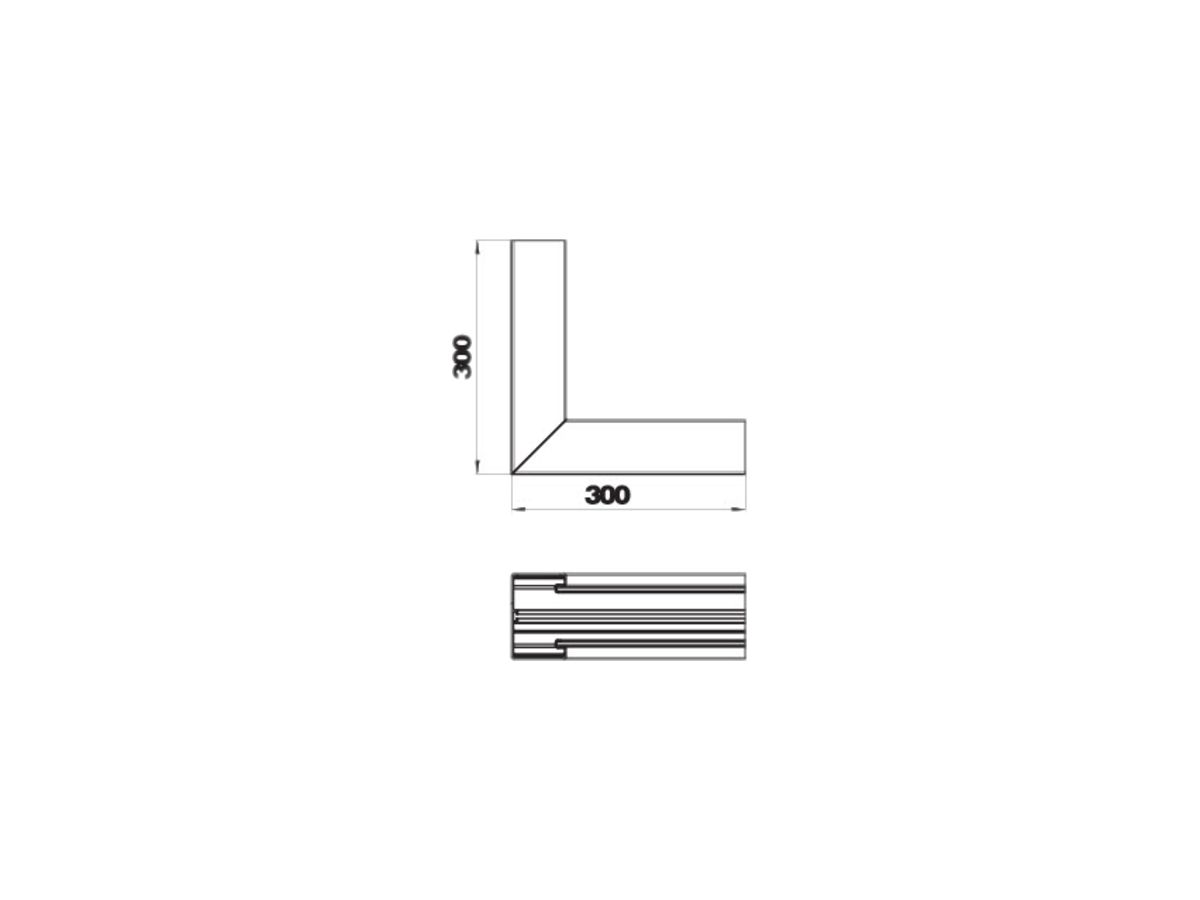 Inneneck Bettermann GEK-A70×110mm reinweiss