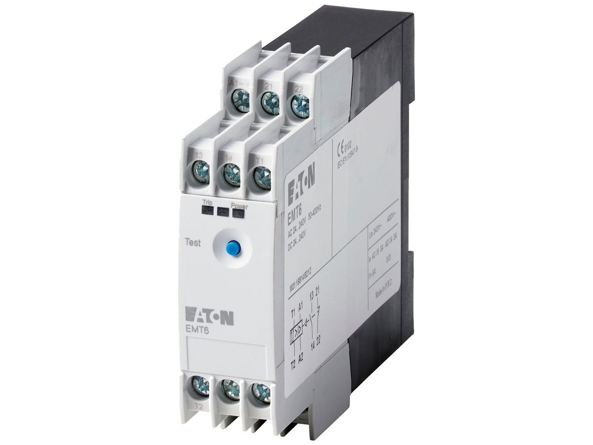 Überwachungsrelais Eaton EMT6 230VAC 750…12000Ω 1NC 1NO 6A 23×83×103mm