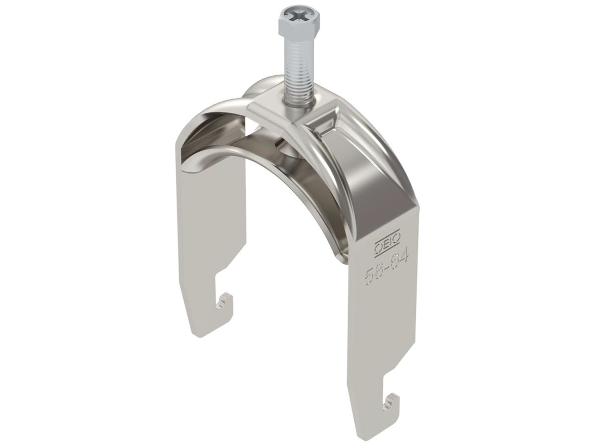 Schnellverleger BET 2056 U-Fuss Metall 58…64mm 1×Kabel A4 1.4571
