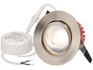 EB-LED-Spot maxLUCE SOLVO-IP65 8W 230V DIM 750lm 930 Loch-Ø80mm 38° IP65 nickel