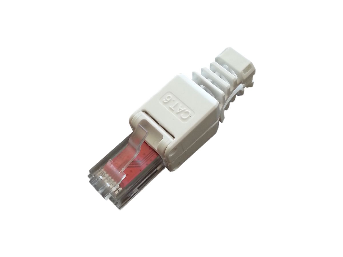 Modular-Stecker RJ45 Cat.6 8/8polig für Rundkabel, UTP