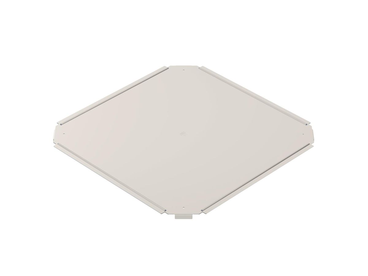Deckel BET RKD zu Kreuzstück 400mm Edelstahl A4 blank