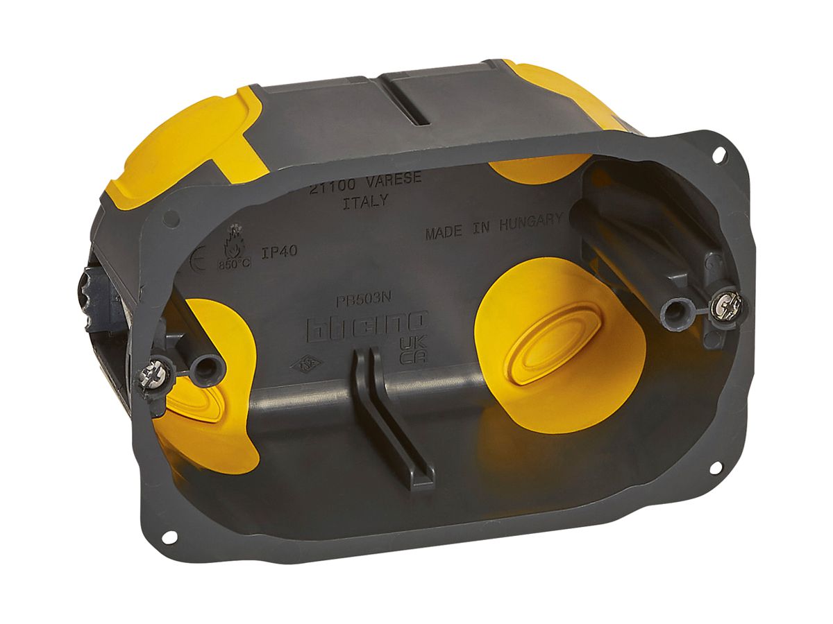 Hohlwanddose Legrand Bticino 110×71mm 52mm 3 Module grau