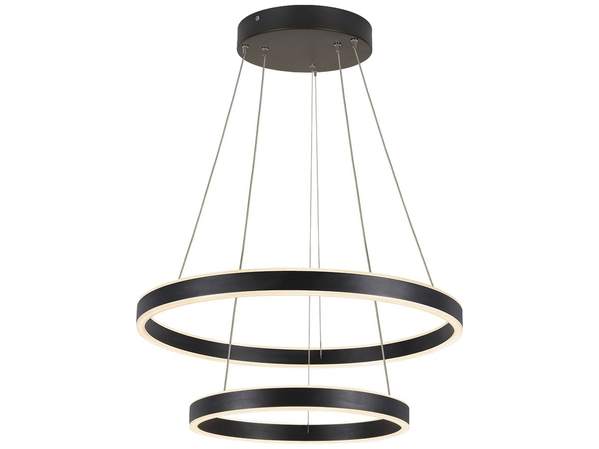 LED-Pendelleuchte SLV ONE DOUBLE UP/DOWN PHASE 35W 1230lm 2700/3000K schwarz