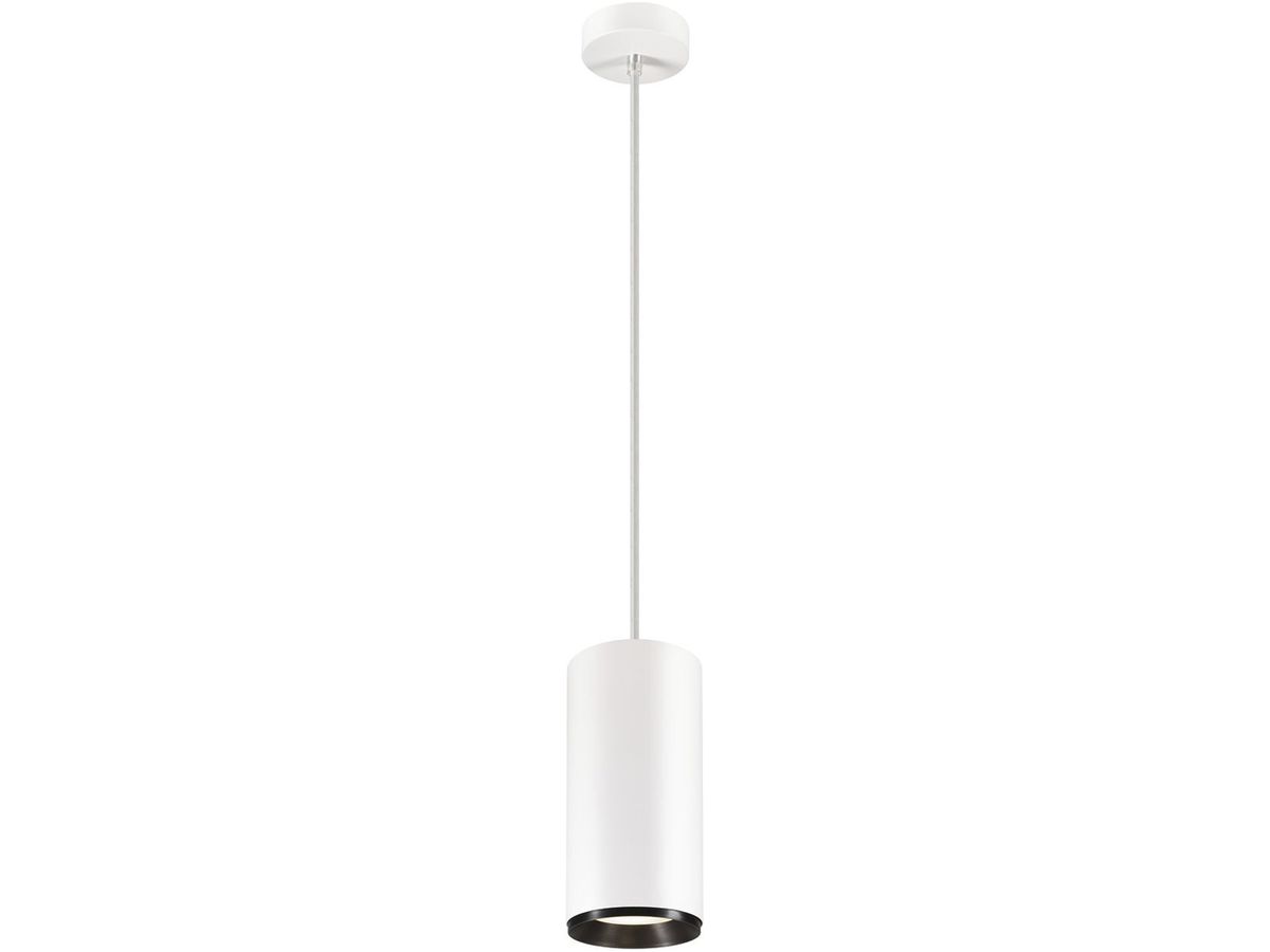 LED-Pendelleuchte SLV NUMINOS PD DALI XL 36W 3760lm 4000K 36° weiss/schwarz