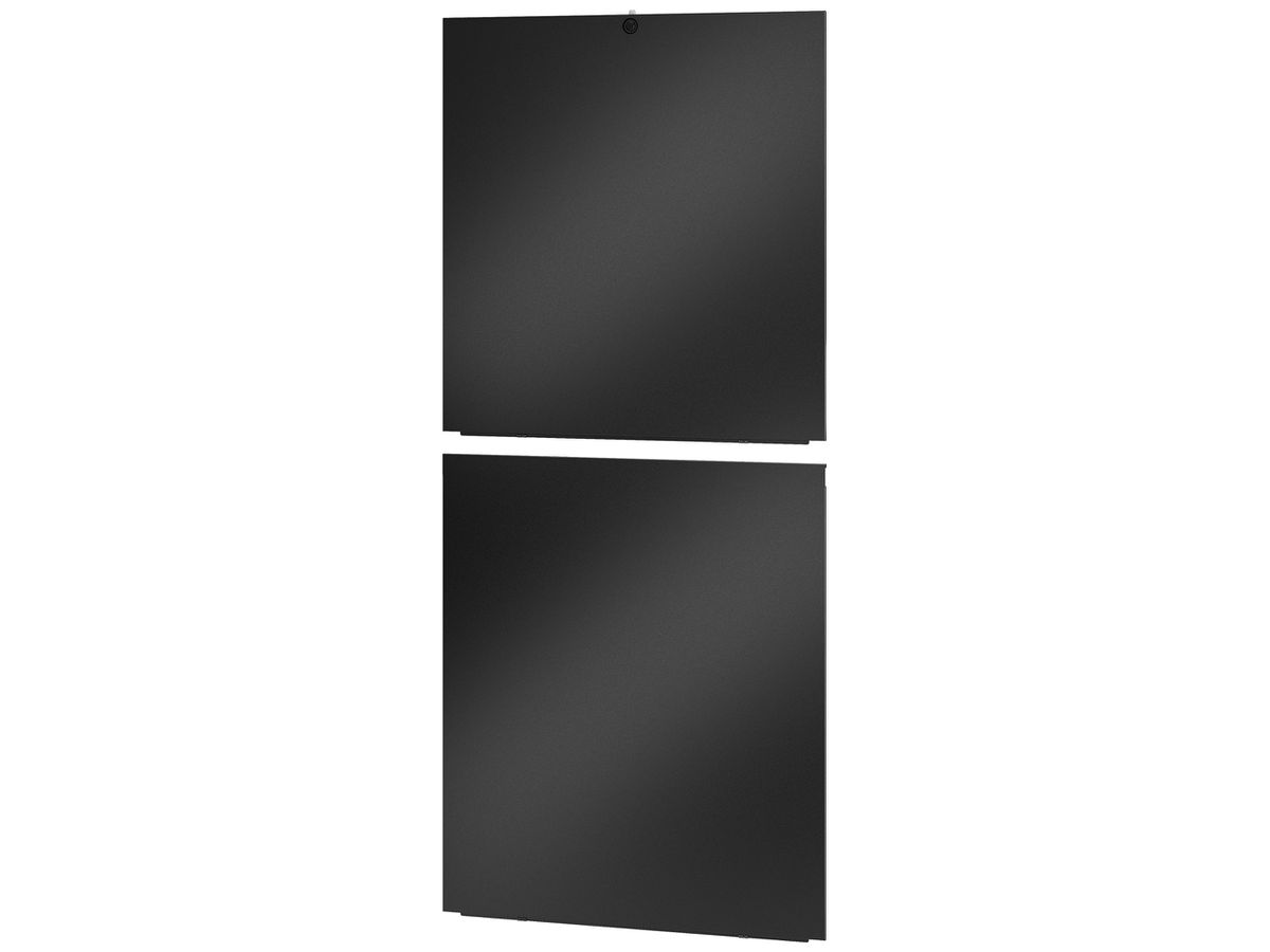 Seitenwand Easy Rack 48HE Tiefe 1000mm geteilt schwarz 2 Stück