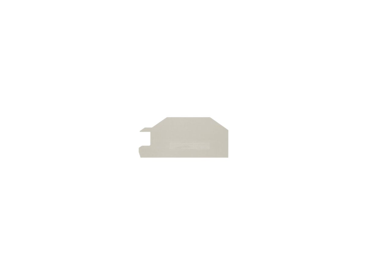 Abschlussplatte Weidmüller ZAP ZDU10/16S 88.7×2mm beige