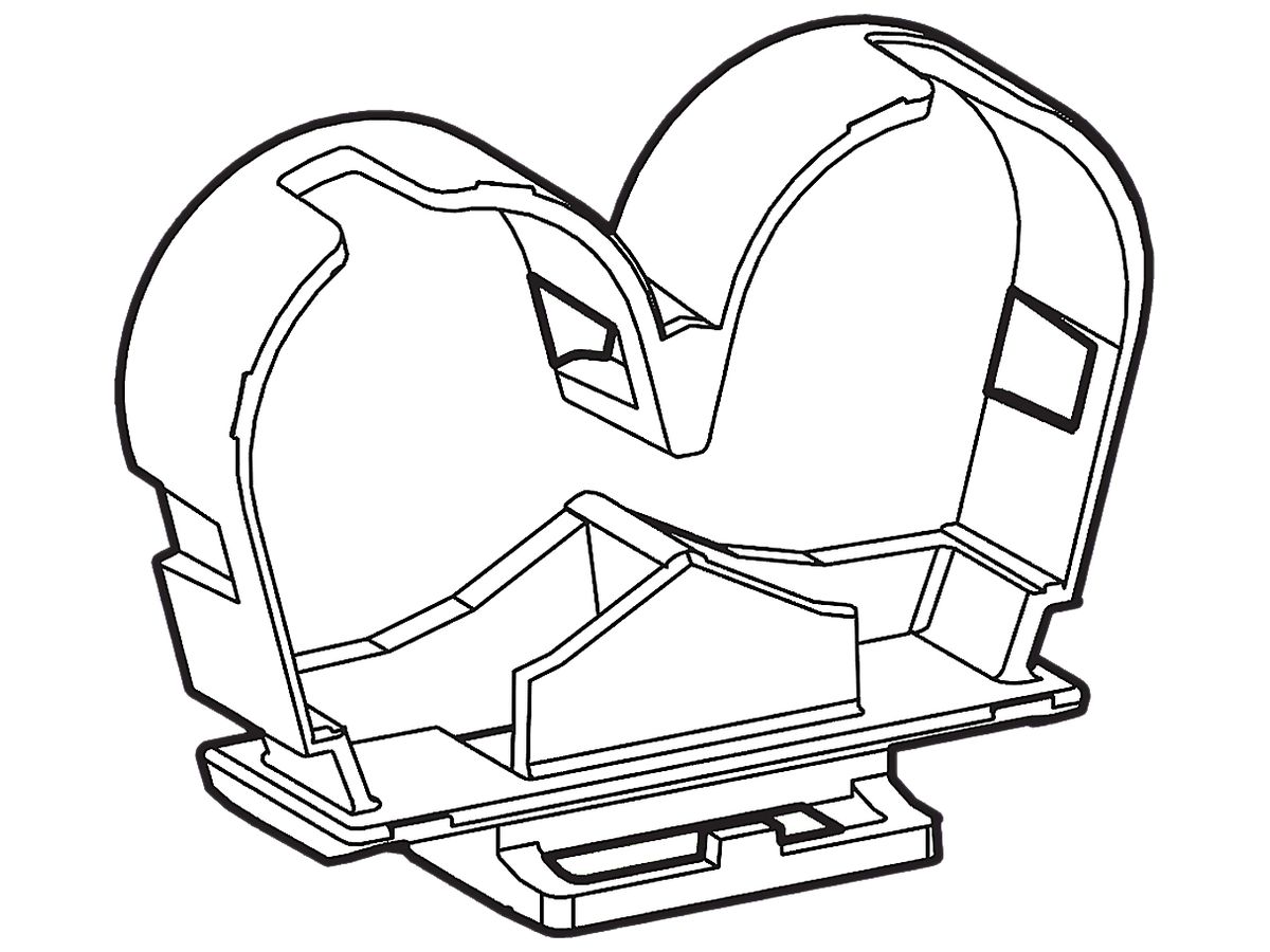 Doppel-Endklammer G5 für 285/FD Ausschnitt 13.3×25.5mm