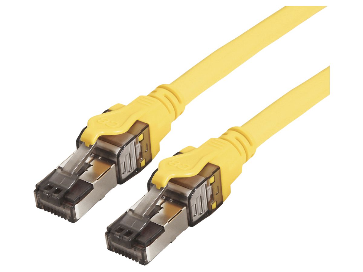 Patchkabel RJ45 ROLINE Stranded Kat.8.1 S/FTP AWG24 LSZH gelb 2m
