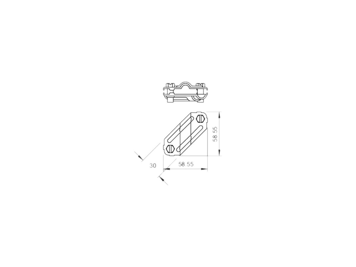 Kreuzverbinder Bettermann 8…10mm Edelstahl, rostfrei