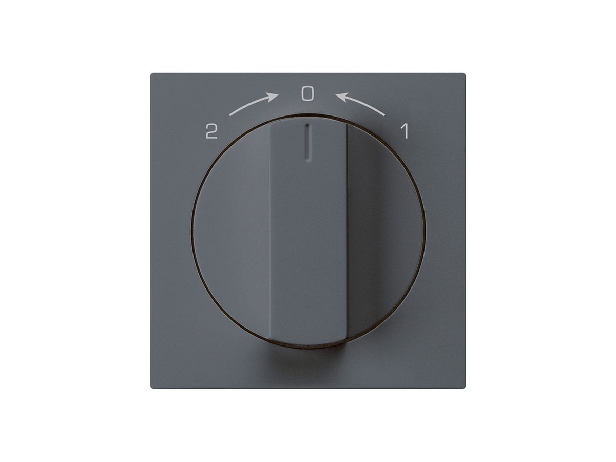 Frontset für SchwenkTaster anthrazit 60×60mm kallysto 1->0<-2