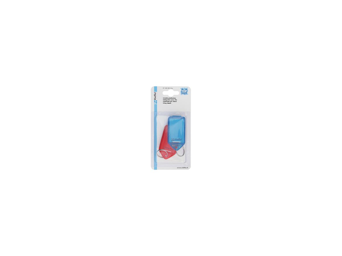 Bezeichnungsschild Rieffel KT 1050 31×53mm Kunststoff assortiert 2Stk