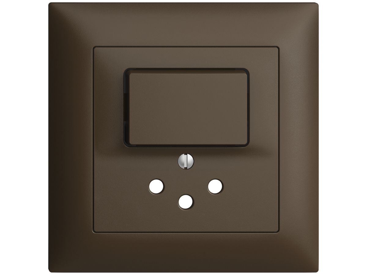 UP-Frontset EDIZIOdue coffee 88×88mm für KK mit 1 Taste+T12