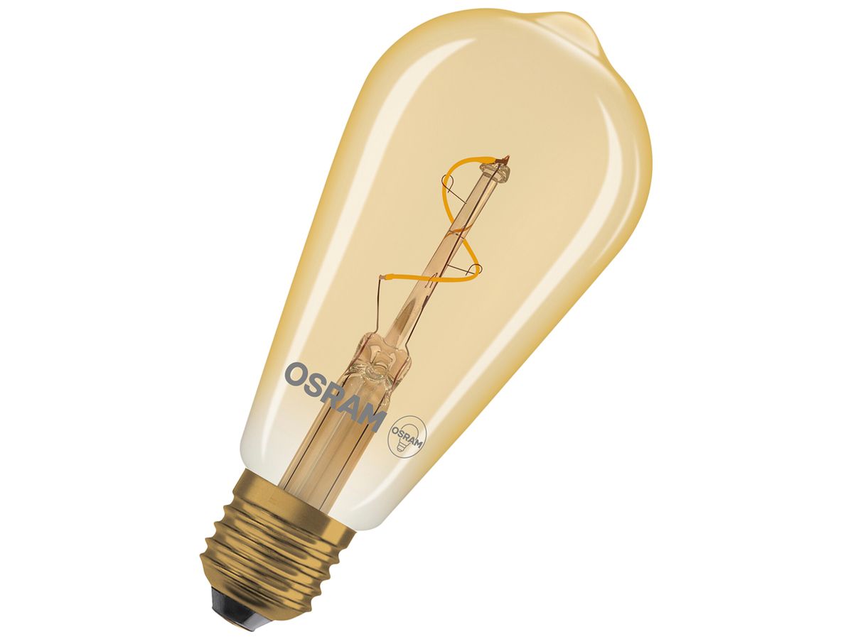 LED-Lampe LEDVANCE Vintage 1906 E27 1.8W 30lm 822 gold Ø64×140mm