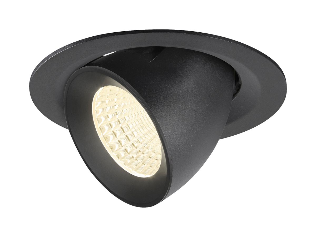 LED-Downlight SLV NUMINOS GIMBLE M 12W 1900lm 4000K WB DALI Ø135×95 schwarz