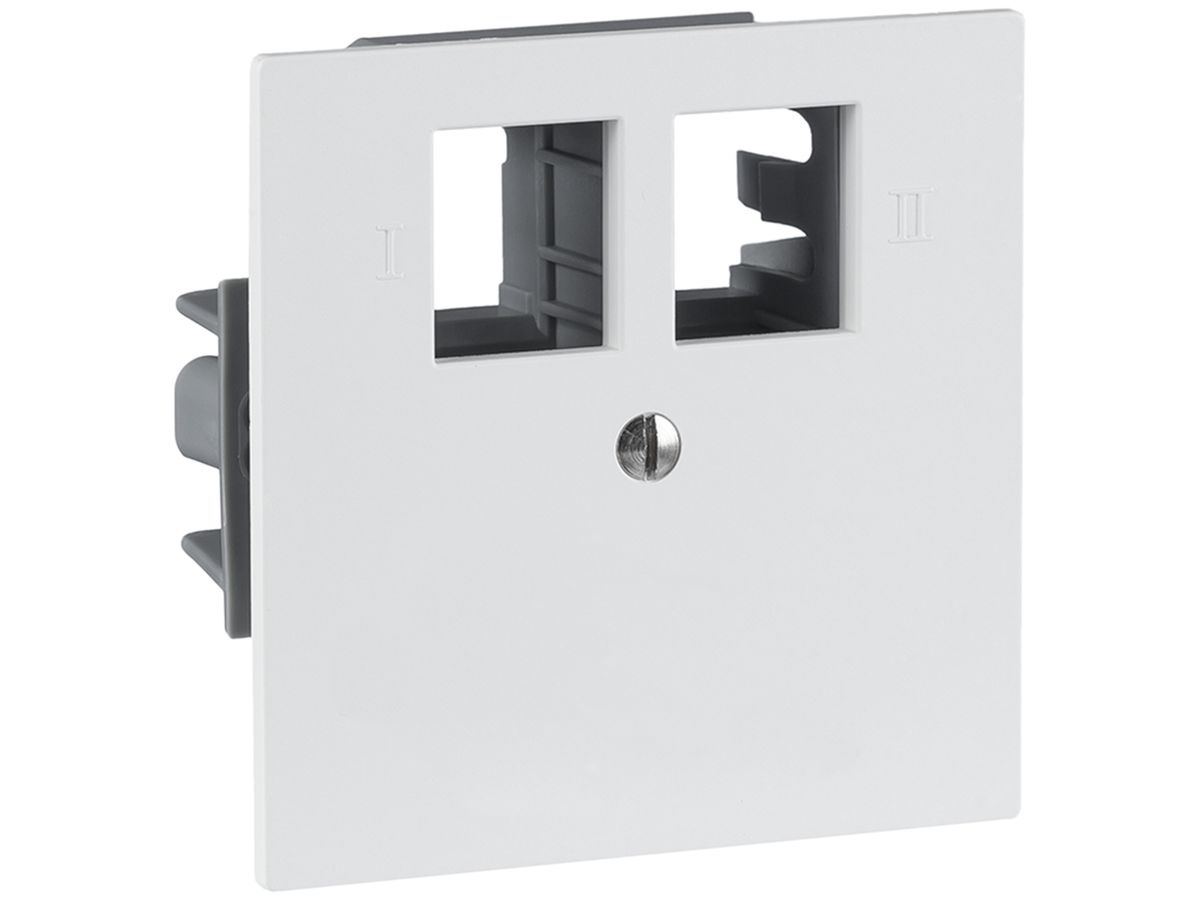 UP-Anschlussdose R&M 2×RJ45 spezial für Kat.6A weiss