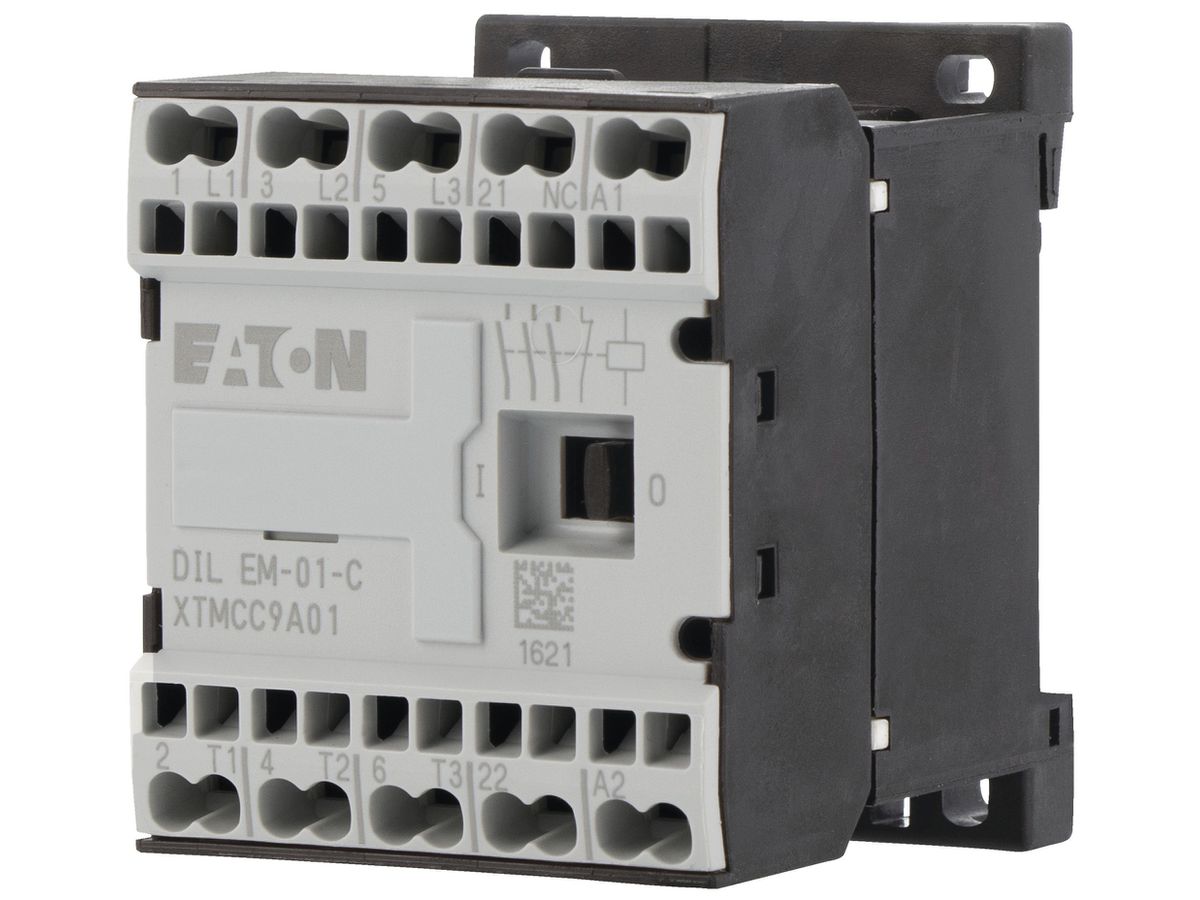 Leistungsschütz Eaton DILEM-01-G-C 24V DC 3NO 22A 9A 4kW 3kW 24…690V