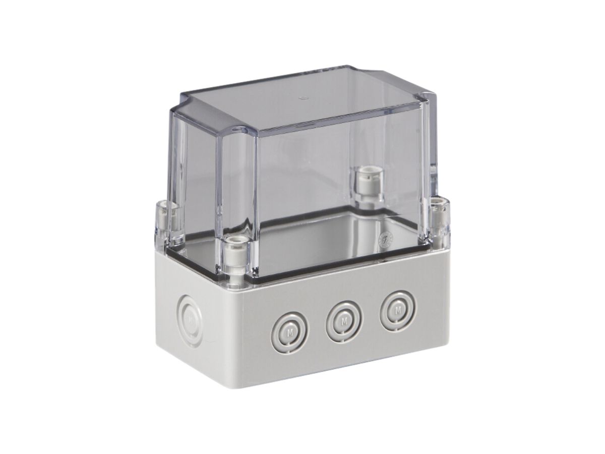 Apparategehäuse RW CUBO S 75×125×125 SPCM transparent