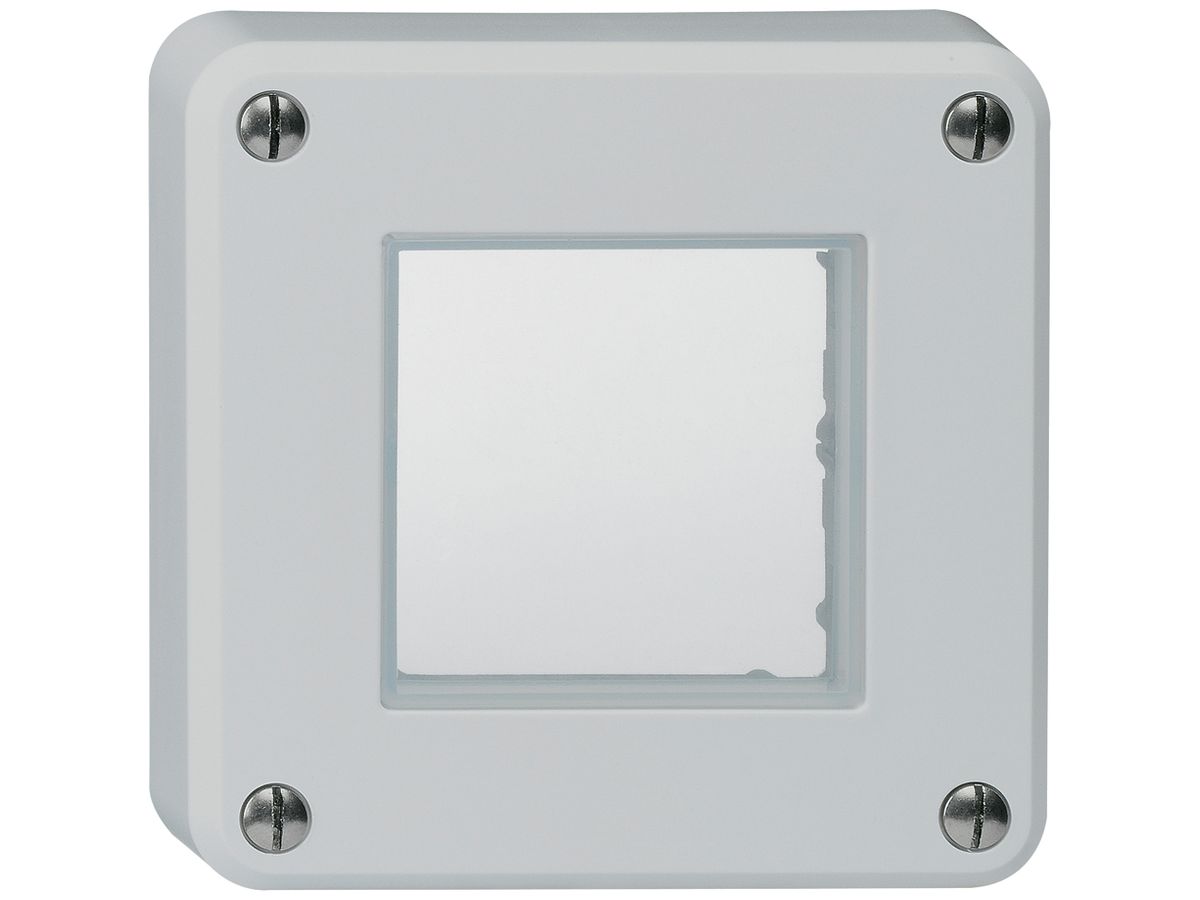 Oberteil robusto für Doppelstorenschalter/-Taster, hellgrau, IP55