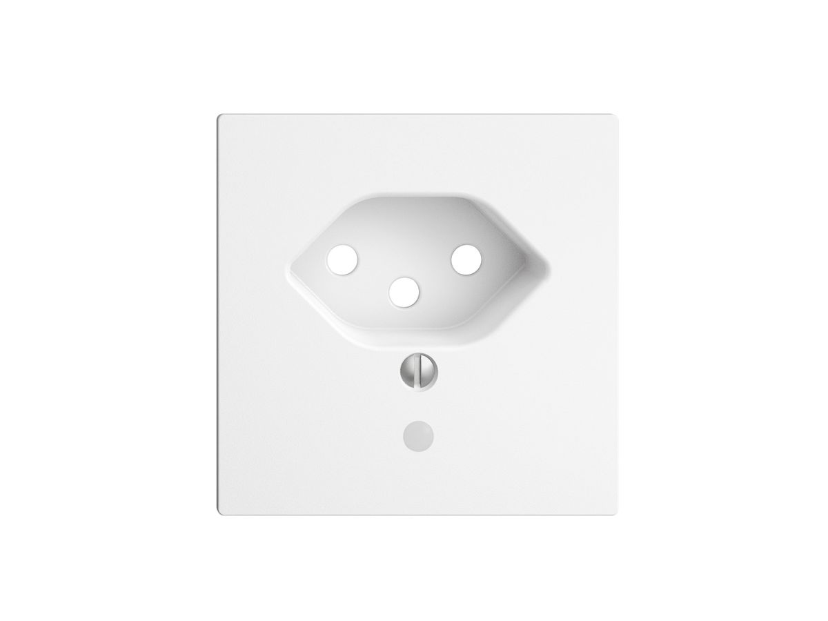 Frontplatte EDIZIOdue T13 weiss 60×60mm mit Linse