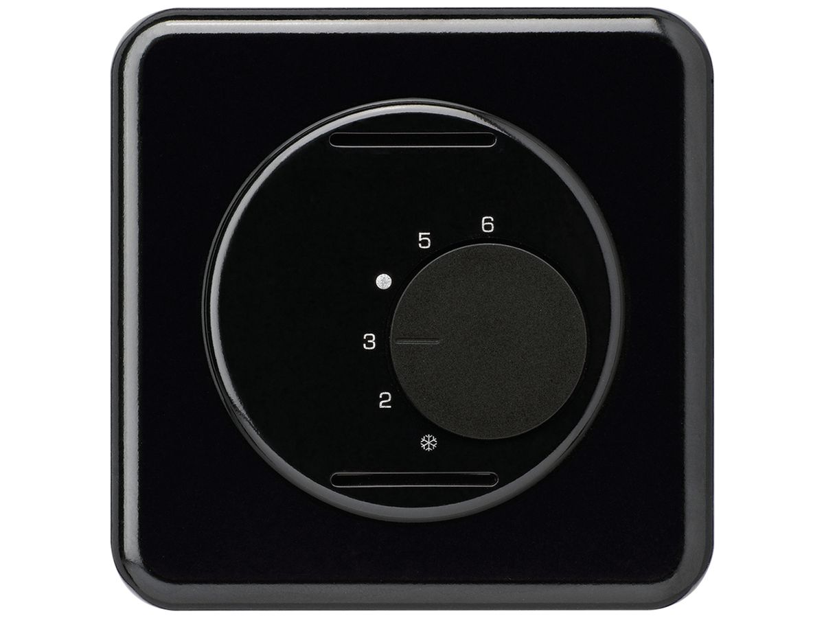 UP-Raumthermostat basico schwarz ohne Schalter