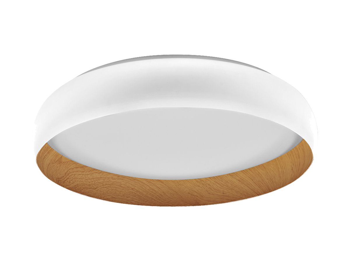 LED-Deckenleuchte LEDVANCE Orbis Livia 36W 2000lm 830 Ø520×115mm weiss/Holz