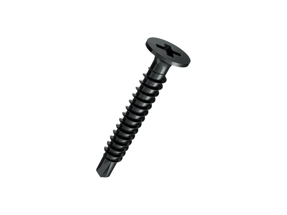 Holzschraube FERRONORM Trompetenkopf PH 2 Ø3.5×25mm Stahl 5.8 phosphatiert