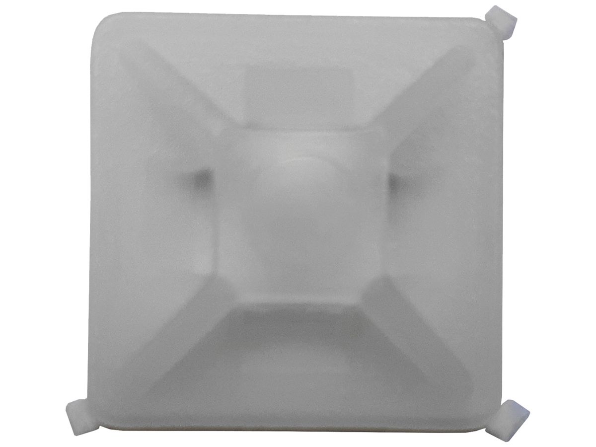 Montagesockel schraubbar 27×27mm weiss