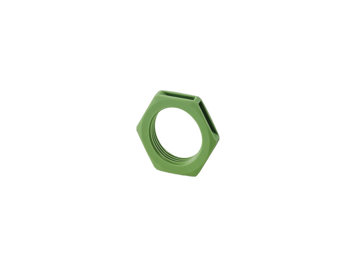 Gegenmutter PX FT M/PG25 2.5×6.5mm Kunststoff Polyamid grün