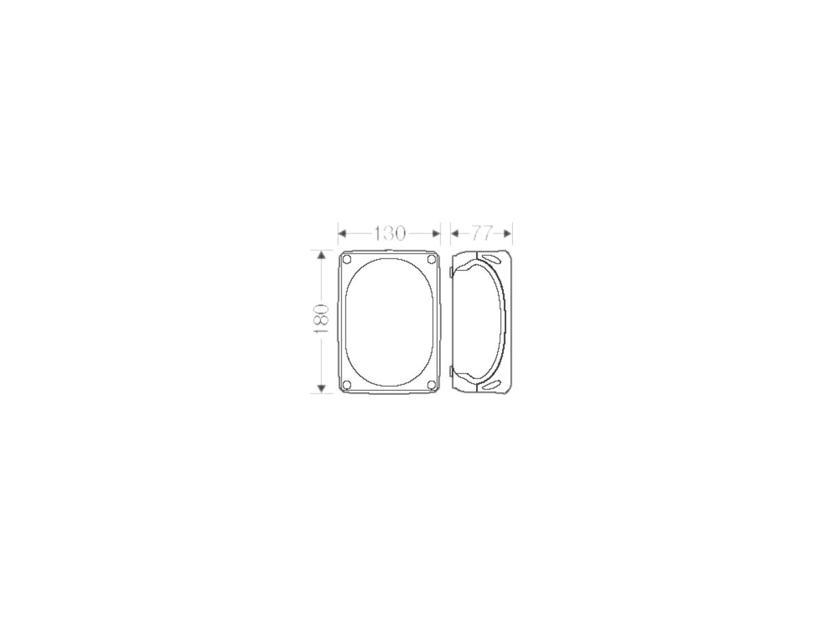 AP-Abzweigdose Hensel DK 1006 Klemme 5×6mm², grau