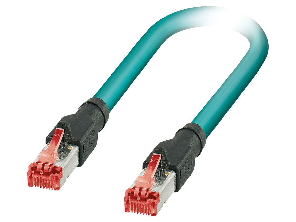 Patchkabel RJ45 Phoenix Contact NBC-R4AC Kat.5 SF/UTP 4×2 1m blau IP20