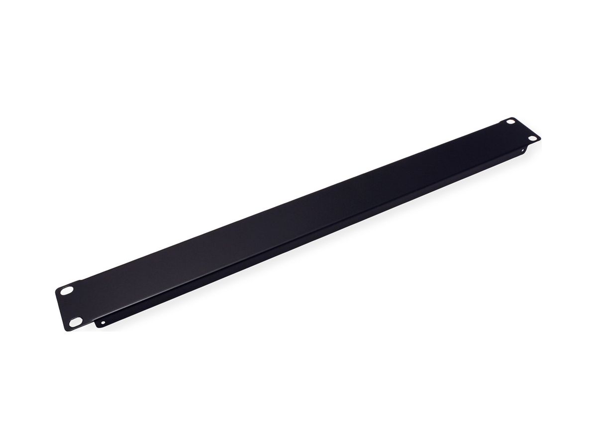 Blindplatte 19" VALUE, 1HE, schwarz (RAL 9005)