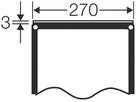 Verschlussplatte grau 270mm für Apparategehäuse Enystar