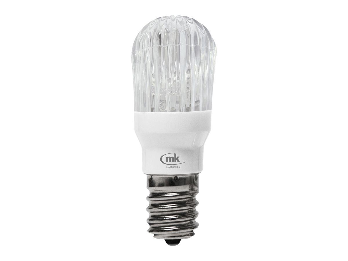 LED-Zierlampe matt E14 0.5W 12V Prisma bulb, 5 LED kaltweiss