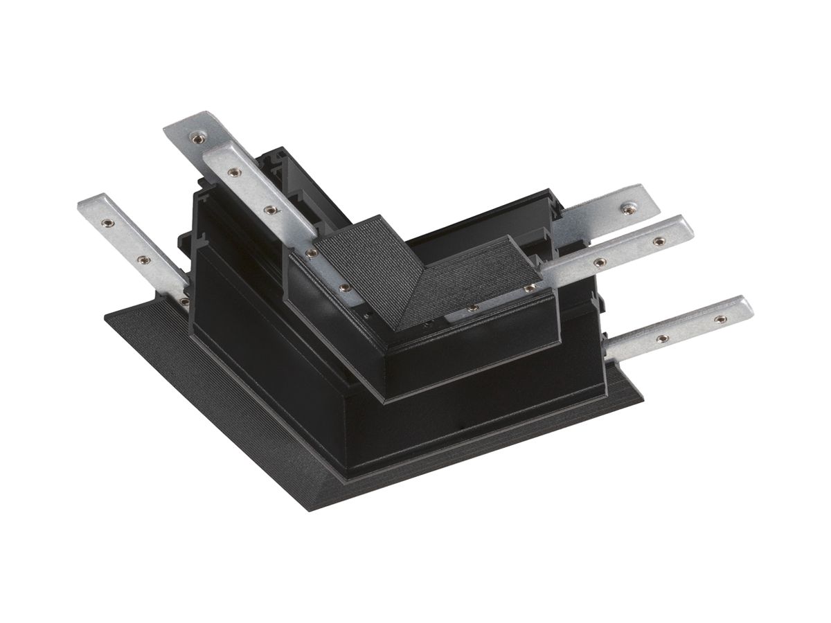 L-Verbinder SLV 48V TRACK Aluminium 95×95×46.9mm tief rechts schwarz