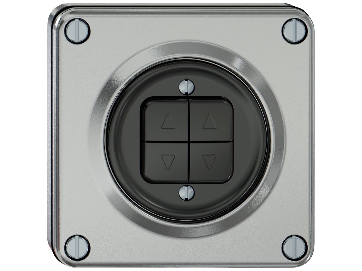 UP-Storentaster ELEMENT 1P 4 Tasten aluminium