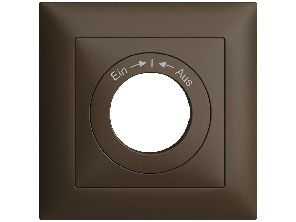 Frontset EDIZIOdue Ein->I<-Aus coffee 88×88mm für Schwenktaster
