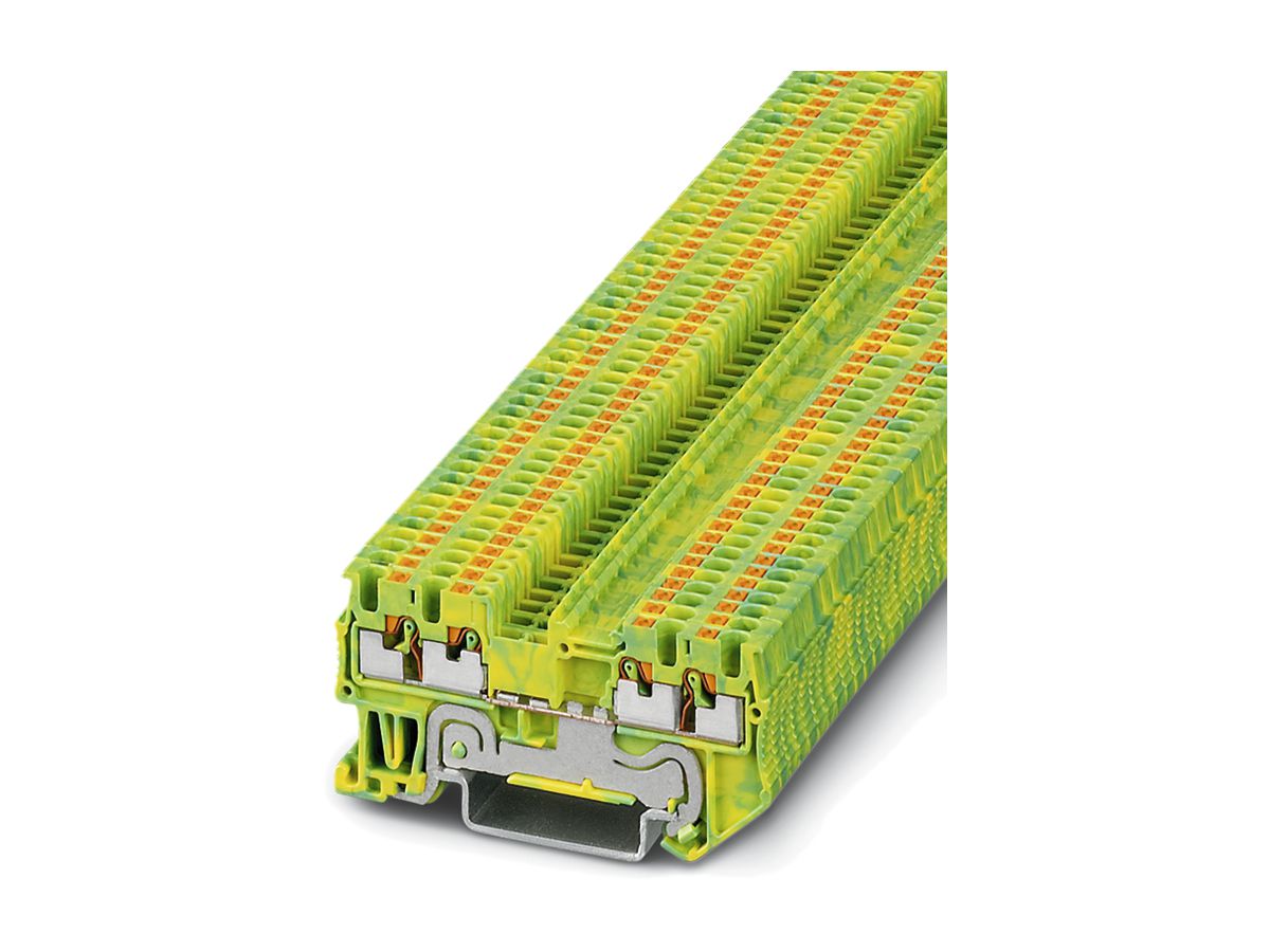 Reihenklemme Push-In 0.14…1.5mm² grün/gelb