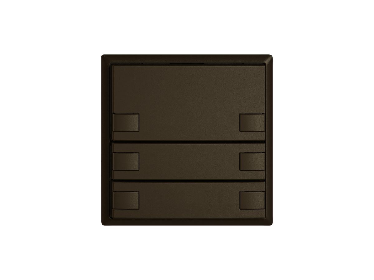 KNX-Taster RGB EDIZIO.liv SNAPFIX® Temperaturfüh.o.LED 6×Taste 1-Tbed.br