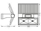 LED-Strahler LDV ENDURA FLOOD SOLAR SEN 2.9W 380lm 3000K anthrazit