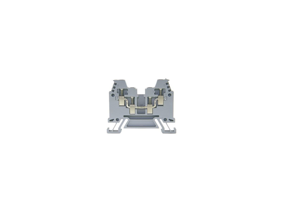 Durchgangs-Reihenklemme Woertz Ex 0.5…2.5mm² 24A 800V Schraubansch.2×2 TH35 grau