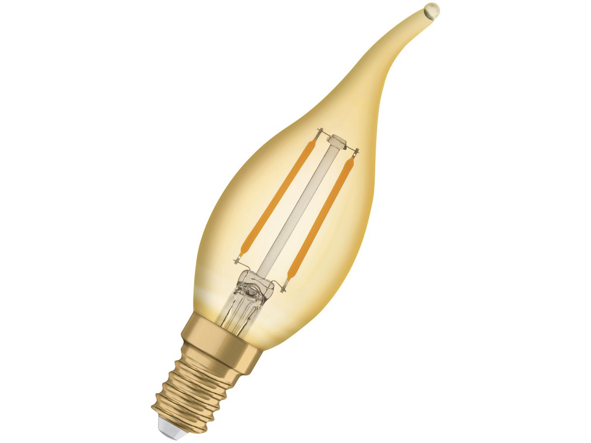 LED-Lampe Vintage 1906 CLASSIC BA 12 FIL GOLD 120lm E14 1.5W 230V 824
